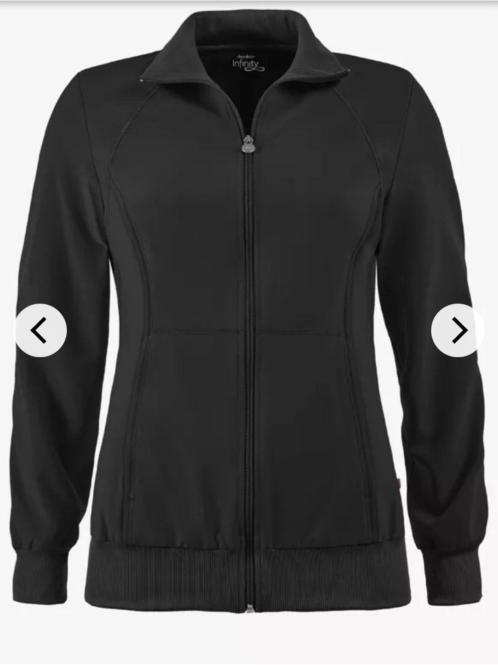Cherokee Infinity Women's 2-Pocket STRETCH Warm-Up Scrub Jacket size L